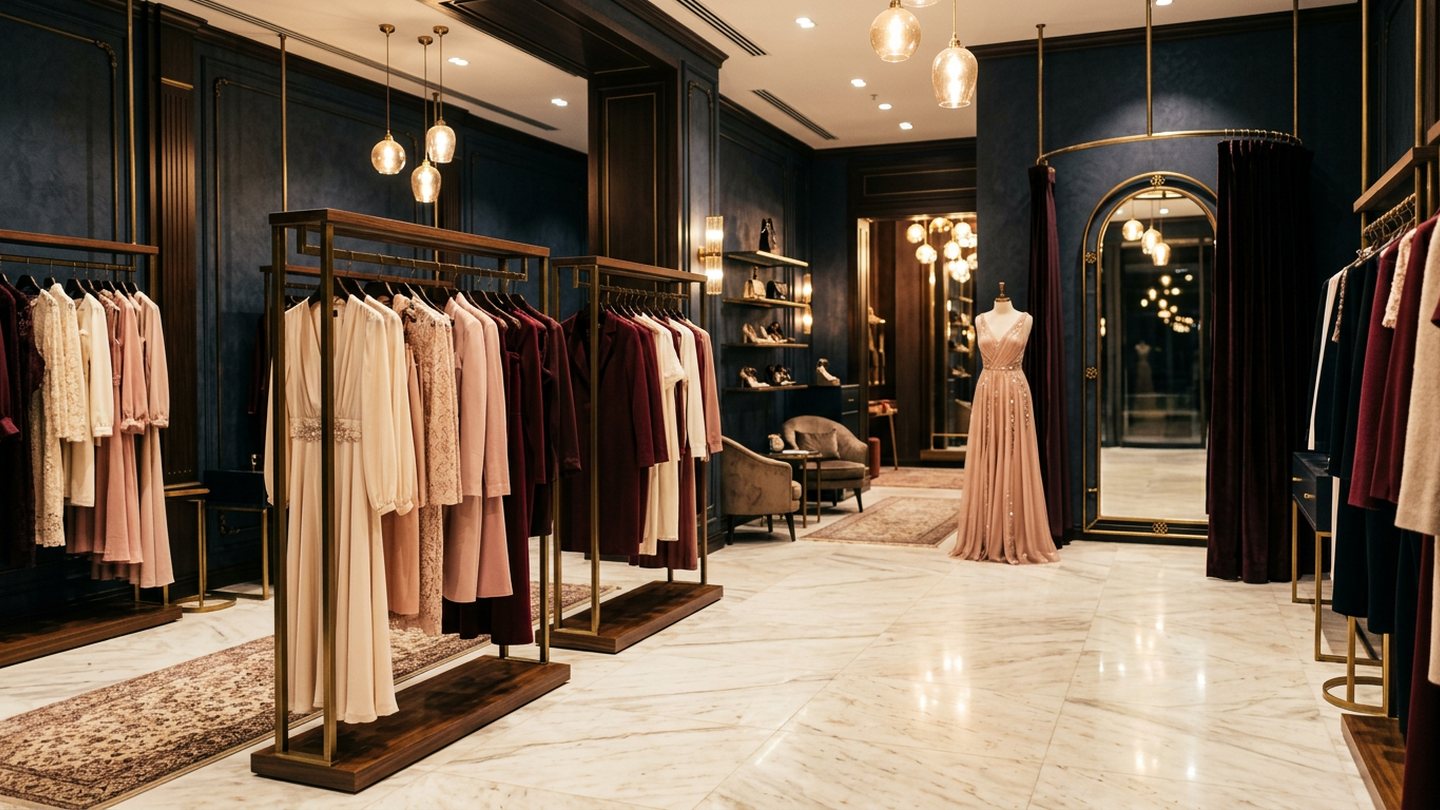 AURA Butik — Balkan Mahallesi premium kadın giyim butiği iç görünüm
